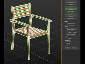 Dining Room Set - Table and Chairs 3D Model