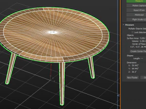 Dining Room Set - Table and Chairs 3D Model