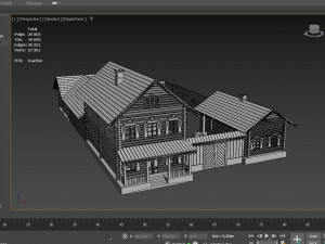 Slavic hut 3D 模型