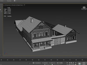 Slavic hut 3D Model