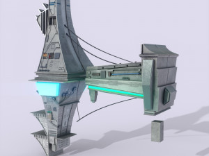 Halo Building game-ready Modelo 3D