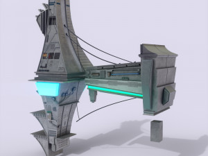 Halo Building game-ready Modelo 3D