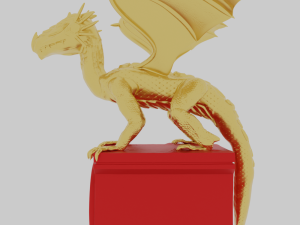 Mecha Dragon Statue 3D 打印模型
