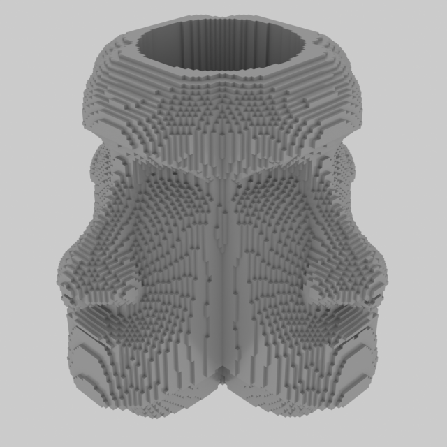 Moai Pencil Holder 3D Принт Модель .c4d .max .obj .3ds .fbx .stl .blend 