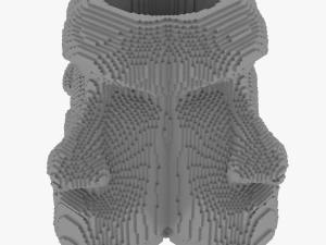 Moai Pencil Holder 3D Print Model