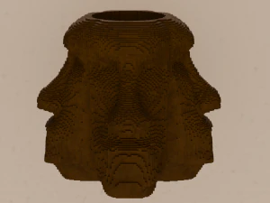 Moai Pencil Holder 3D Print Model