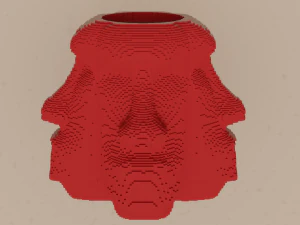 Moai Pencil Holder 3D Print Model