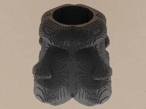 Moai Pencil Holder 3D Print Model