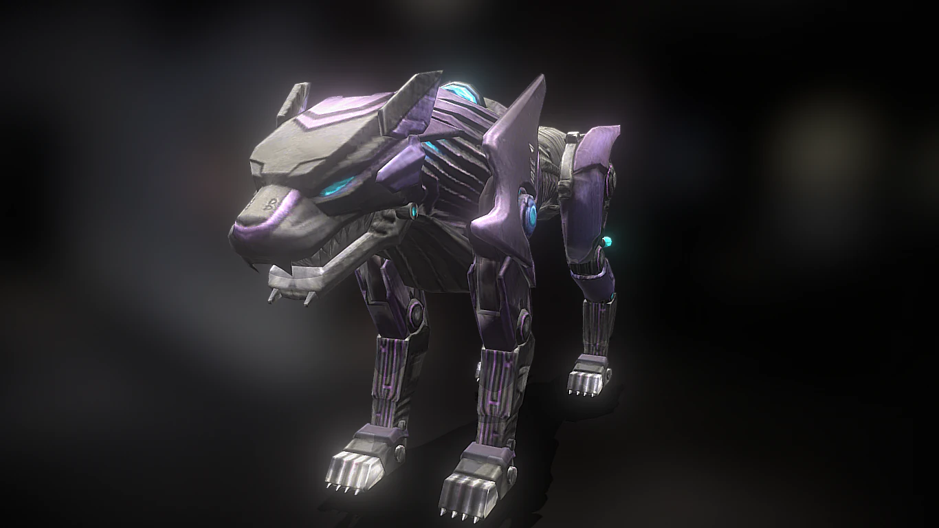 Panther 3D Model .c4d .max .obj .3ds .fbx .stl .blend 