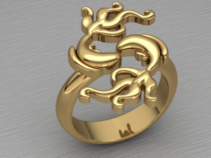 Fish ring Model Cetak 3D