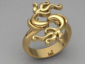 Fish ring 3D Print Model