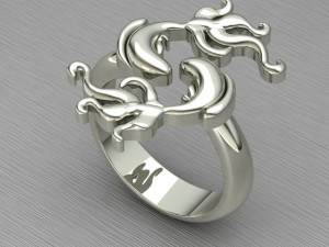 Fish ring Model Cetak 3D