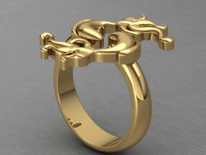 Fish ring 3D Print Model