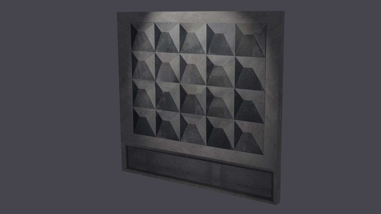 Soviet stone fence 3D Model .c4d .max .obj .3ds .fbx .stl .blend 