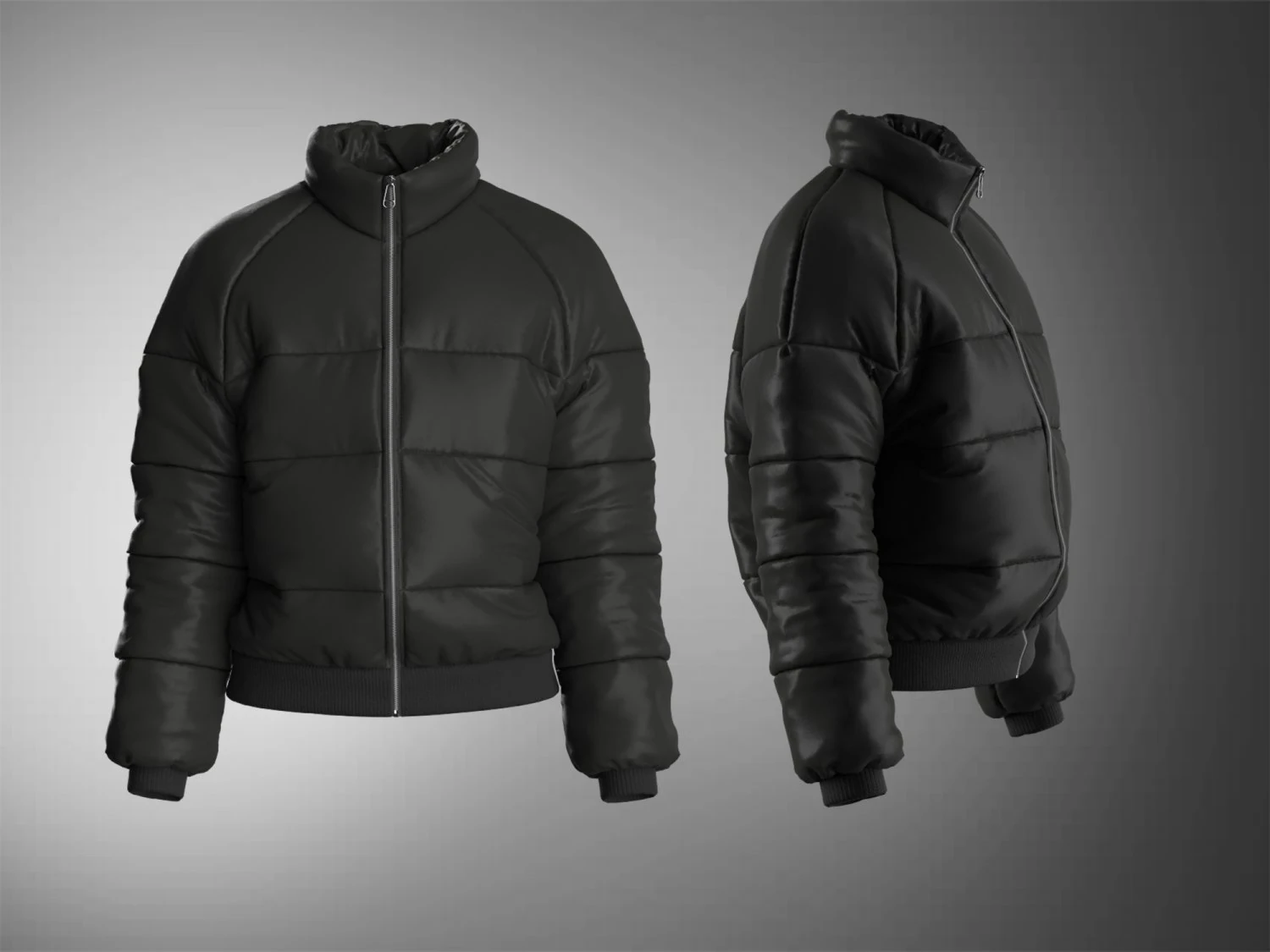 Puffer Jacket 3D Model .c4d .max .obj .3ds .fbx .stl .blend