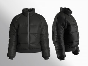 Puffer Jacket Modelo 3D