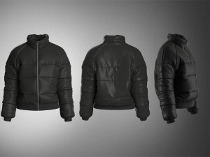 Puffer Jacket Modelo 3D
