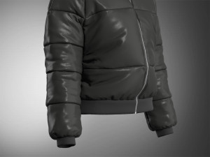 Puffer Jacket Modelo 3D
