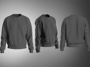 Crewneck Zip Sweat 3D Model