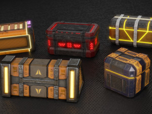 SCI-FI Box Collection 3D Model