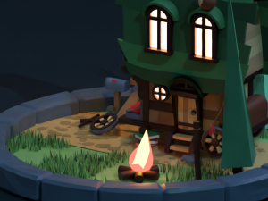 Old house on wheels Modelo 3D