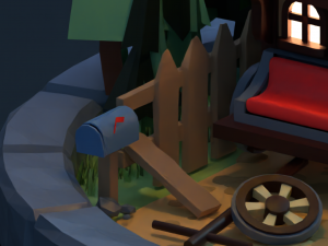 Old house on wheels Modelo 3D