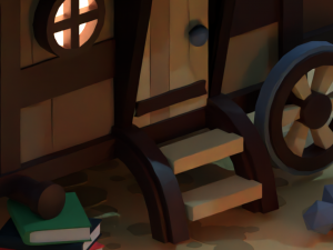Old house on wheels Modelo 3D