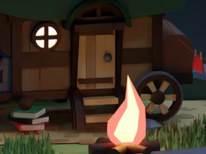 Old house on wheels Modelo 3D