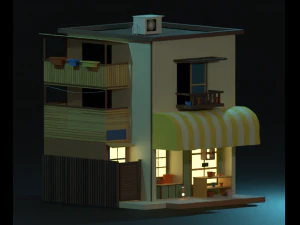 Flower shop 3D Model