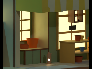Flower shop 3D Модель