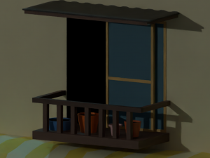 Flower shop 3D Модель