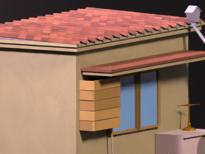 Japanese suburban townhouse Modelo 3D