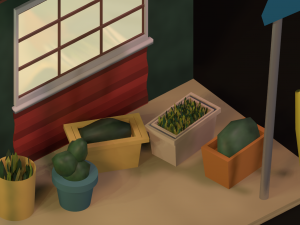 Japanese driving school 3D Model