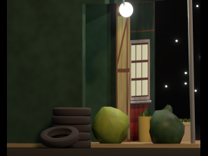 Japanese driving school 3D Model