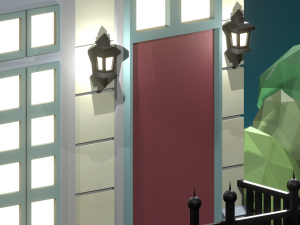 Victorian townhouse with Bleed Crete 3D Model