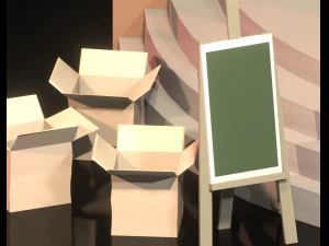 Ernesto Street Antique Library 3D Model