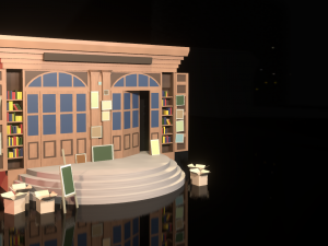 Ernesto Street Antique Library Modelo 3D