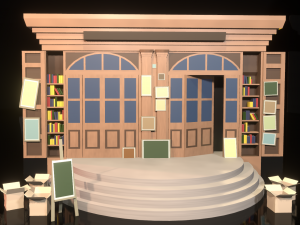 Ernesto Street Antique Library Modelo 3D