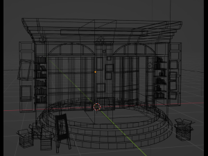 Ernesto Street Antique Library Modelo 3D