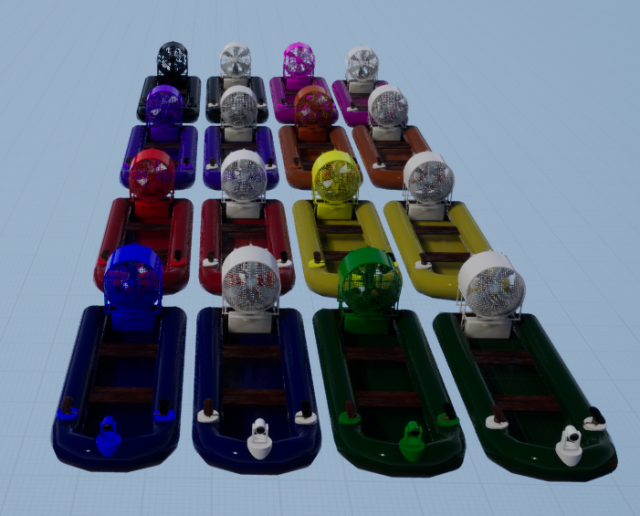 Electric Boat 3D 모델 .c4d .max .obj .3ds .fbx .stl .blend 