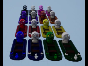 Bateau &eacute;lectrique Modèle 3D