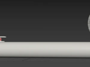 Perahu Listrik Model 3D