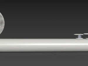 Perahu Listrik Model 3D