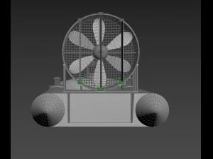 Perahu Listrik Model 3D