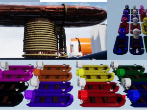 Perahu Listrik Model 3D