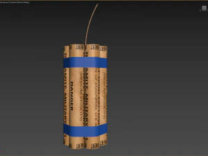 Płatny zestaw dynamitu LM Model 3D