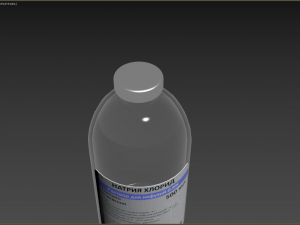 Vial NaCl 09 500 ml 3D Model