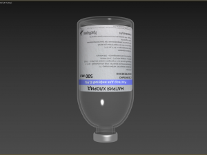 Vial NaCl 09 500 ml 3D Model