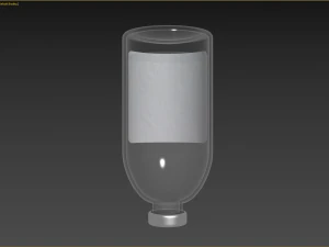 Vial NaCl 09 500 ml 3D Model