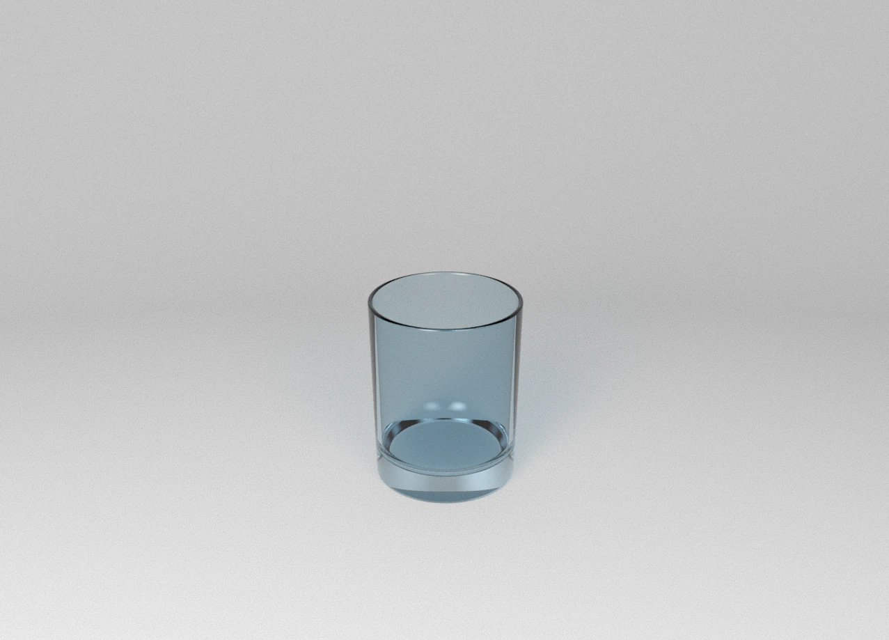 Old Fashioned Glass round 3D Model .c4d .max .obj .3ds .fbx .stl .blend 